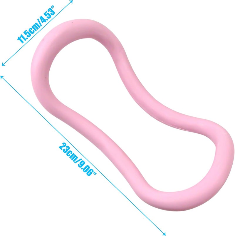 KH866 Set of 2 Yoga Rings for Leg, Calves, Calf Pilates, Fitness Circle Equipment for Women, Resistance Stretch Circles Tool with Massage Points, Home Exercise Workout Training Support Sport - Image 2